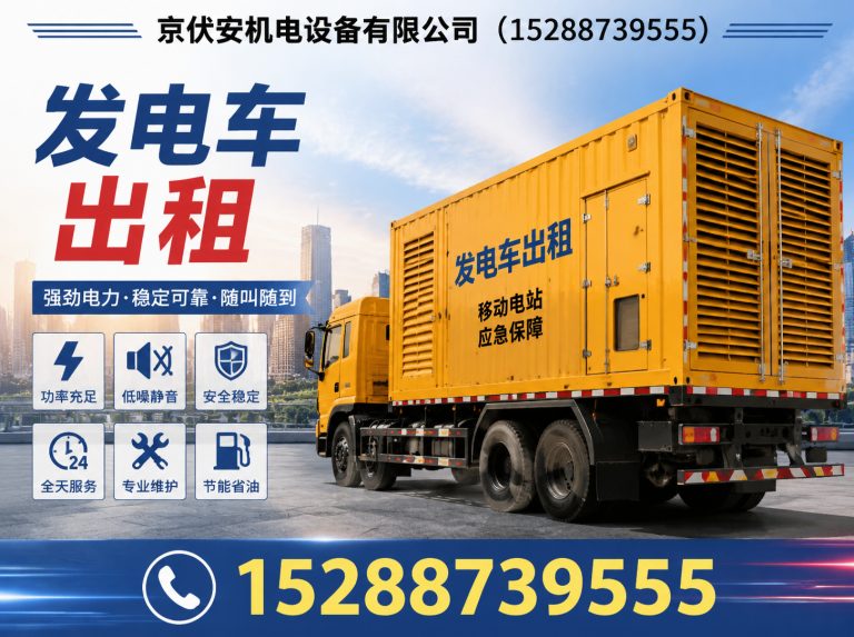 庆阳静音发电车租赁展示图