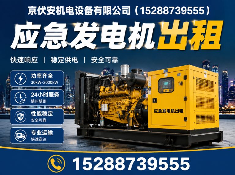 庆阳发电机租赁展示图